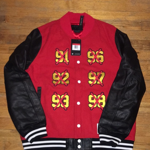 Nike Air Jordan 5 AJ5 Satin Full Zip Jacket Red Black AR3130-687 Men/'s Large L